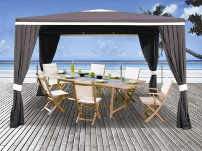 Barnum aluminium 3 x 4 m, coloris taupe   